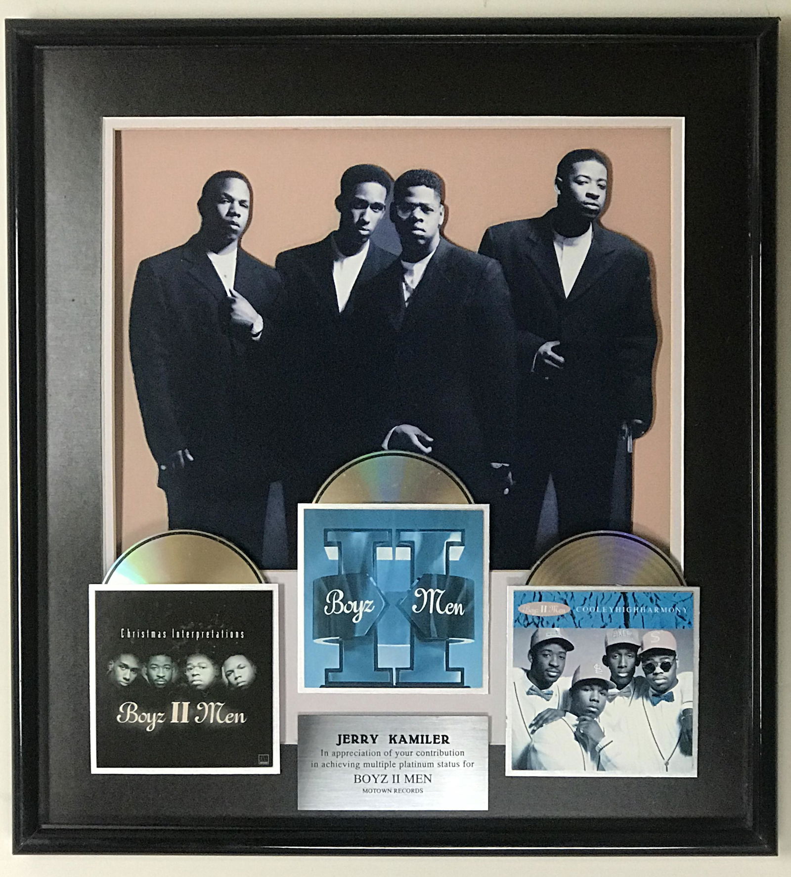 Boyz II Men in-house award (1 of 7)