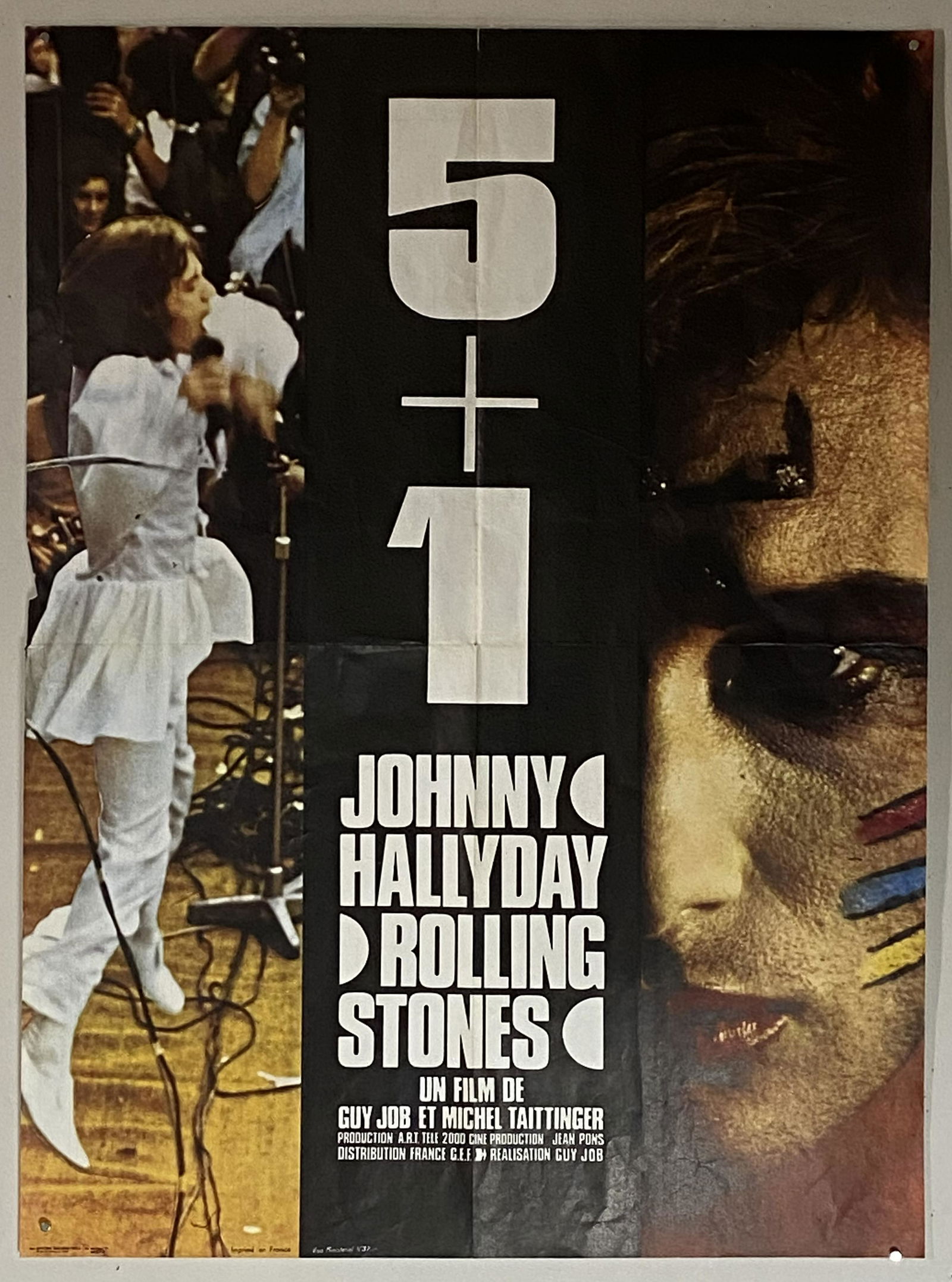 Rolling Stones Johnny Hallyday 1970 Poster (1 of 4)