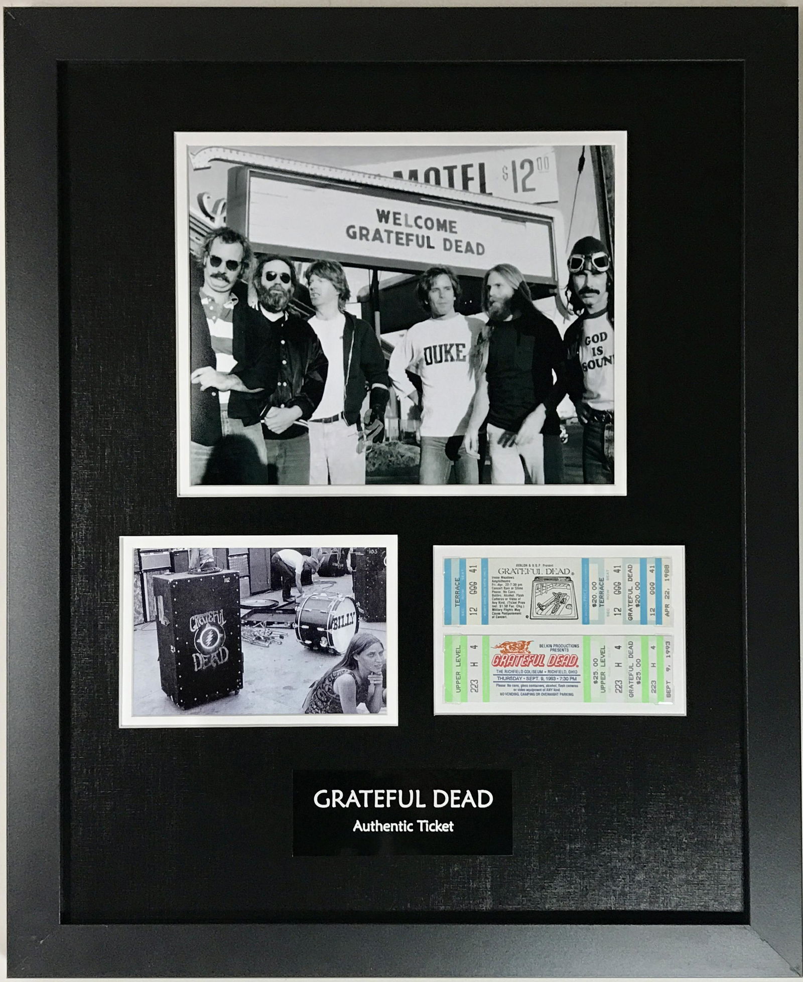 The Grateful Dead '88 & '93 Genuine Ticket Collage (1 of 4)