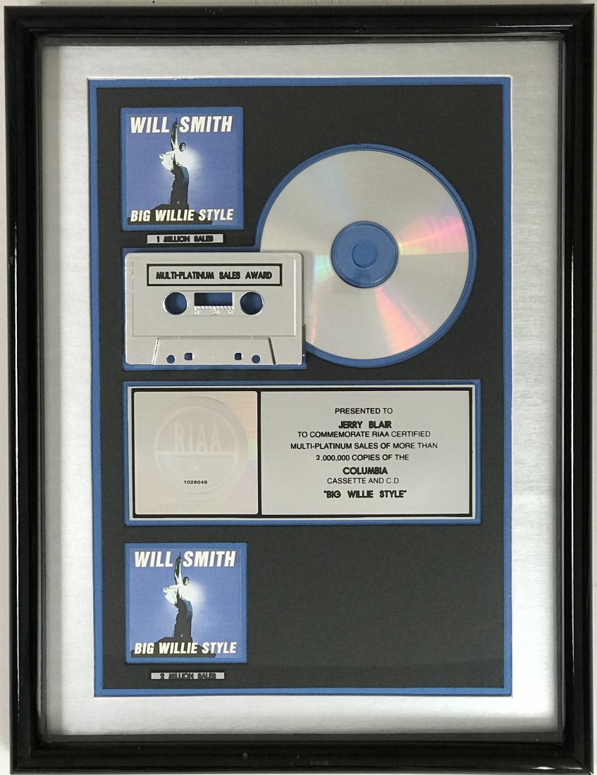 Will Smith Big Willie Style RIAA 2x Platinum Award (1 of 9)