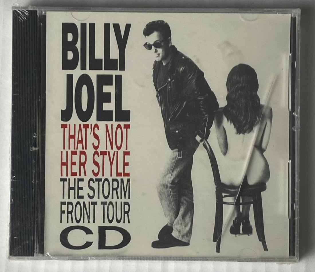 Billy Joel The Storm Front Tour CD Sealed 1990 Promo: Billy Joel That's Not Her Style The Storm Front Tour Sealed 1990 Promo CD *CD condition: M *Packaging condition: NM 1990 Sealed Promo CD CSK2127 Crack on case