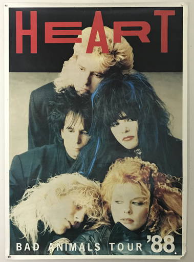 Heart Bad Animals 1988 Poster - Jun 05, 2022 in NV Heart Bad Animals 1988 Poster - Jun 05, 2022 in NV