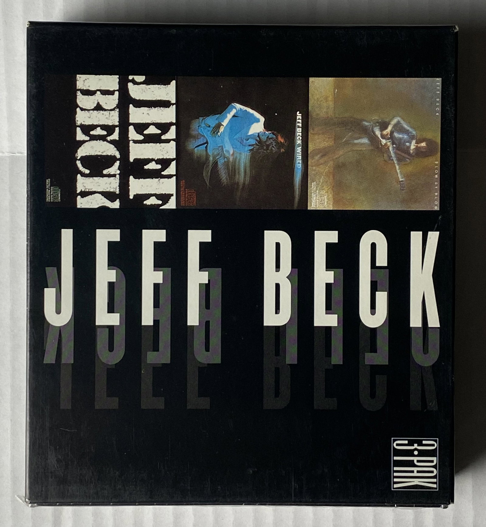 Jeff Beck 3-CD Box Set Promo: Artist: Title *Records/CDs condition: M - Sealed; NM - opened *Packaging condition: NM - Sealed; EXC overall packaging E3K 64808 Promo Sealed Box Set 3-CDs