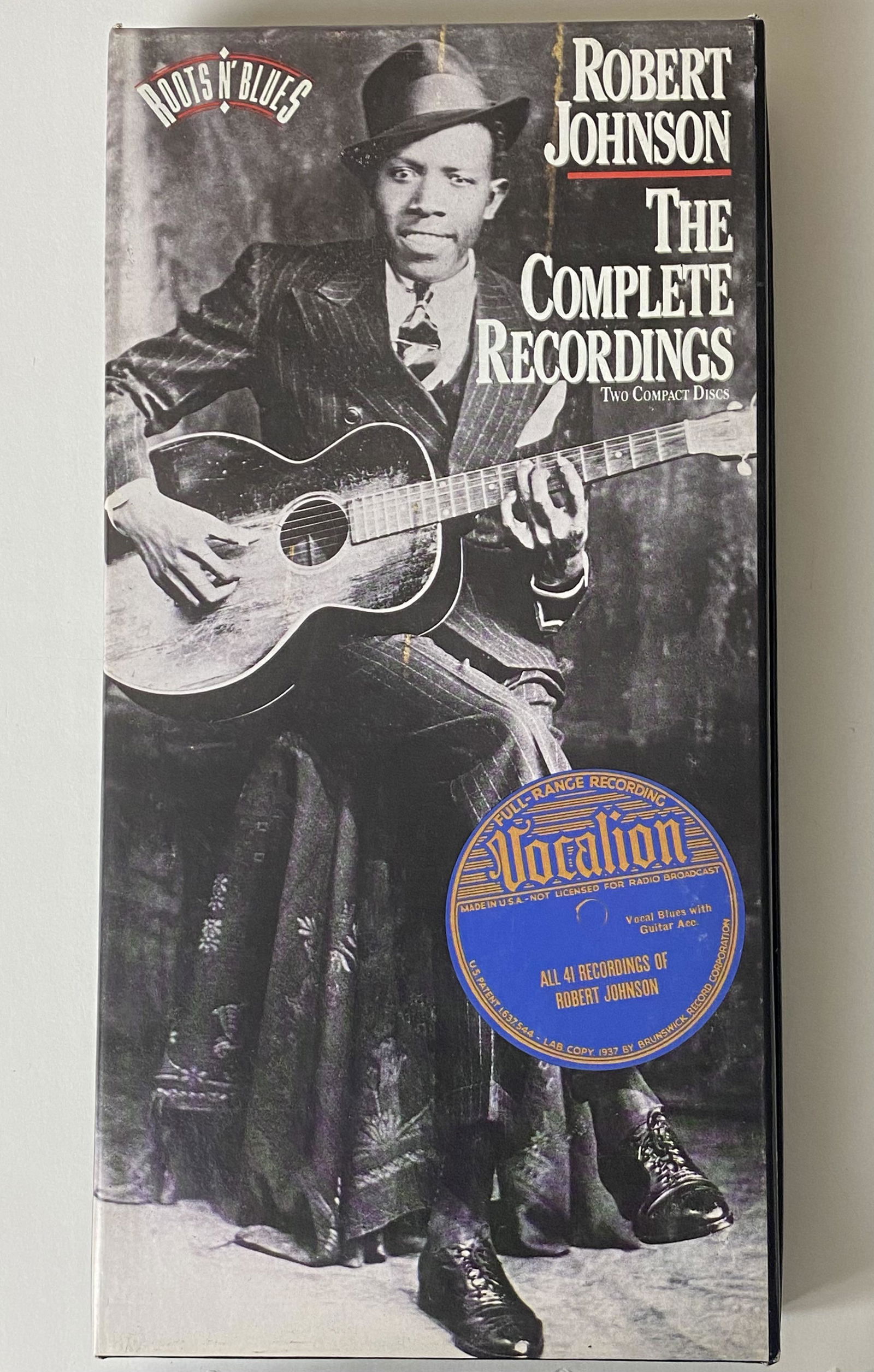 Robert Johnson The Complete Recordings 2-CD Box Set: Robert Johnson The Complete Recordings 2-CD Box Set 1991 Promo *Records/CDs condition: NM *Packaging condition: VG+ 1991 Promo Box Set Hype Sticker & Promo Sticker