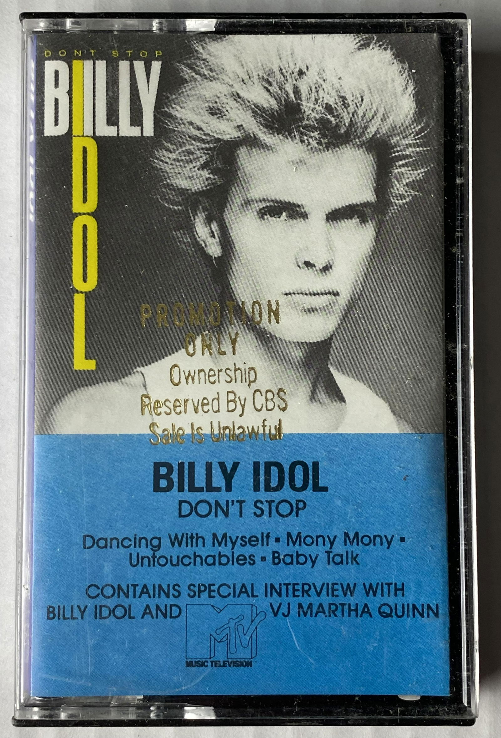 Billy Idol Don't Stop EP 1983 Promo Cassette (1 of 4)