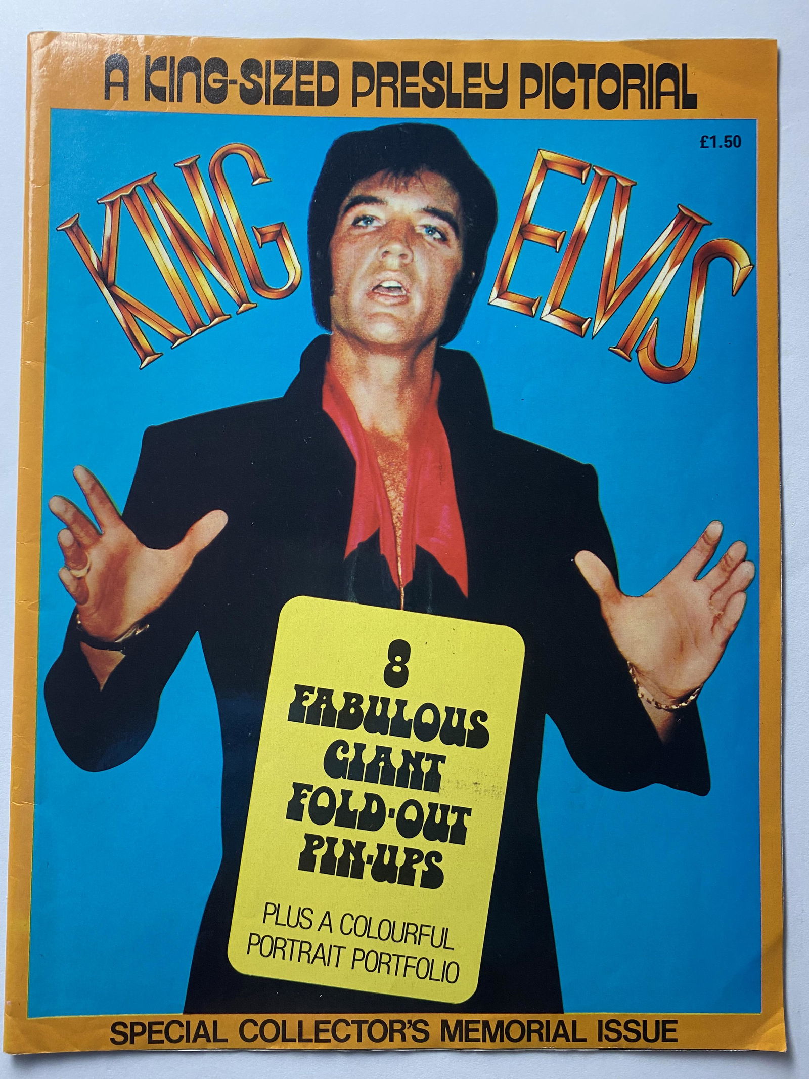 Elvis King Elvis 8 Fold-Out Pinups Memorial Issue 1978 UK (1 of 3)