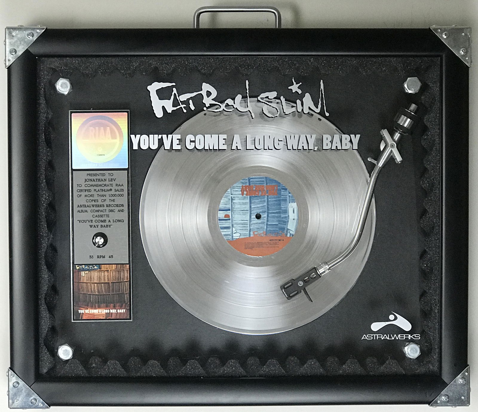Fat Boy Slim You've Come A Long Way... RIAA Platinum (1 of 11)