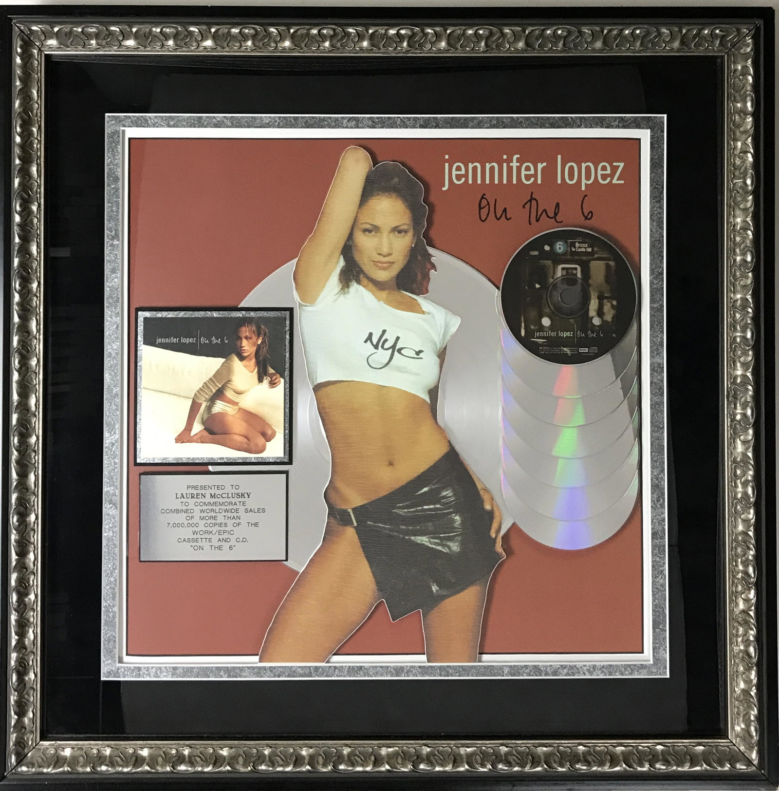 Jennifer Lopez On The 6 Work/Epic Records Award (1 of 6)
