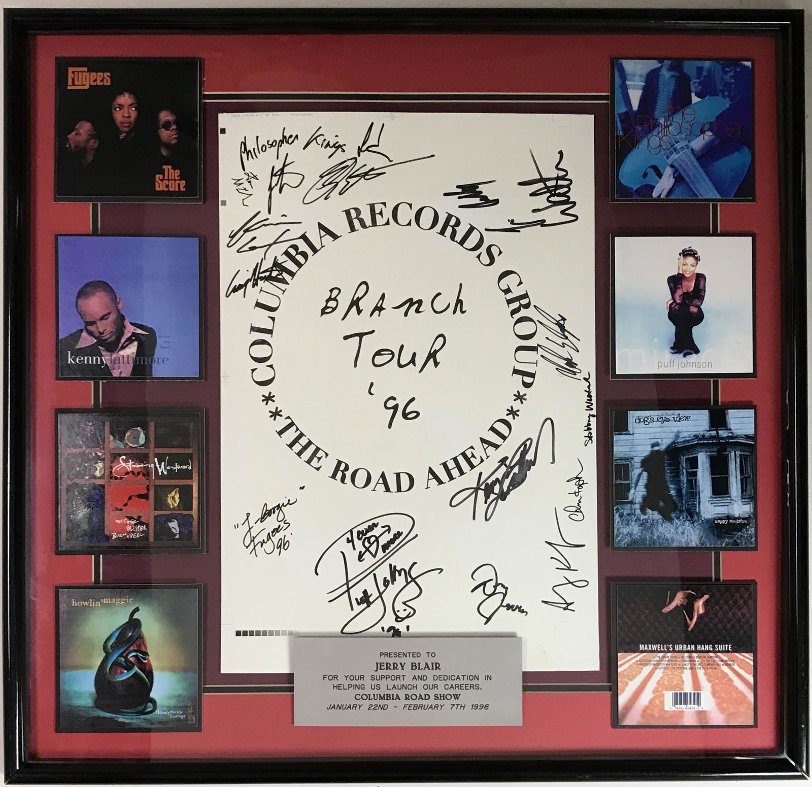 Fugees & Various Columbia Records Signed Poster (1 of 11)