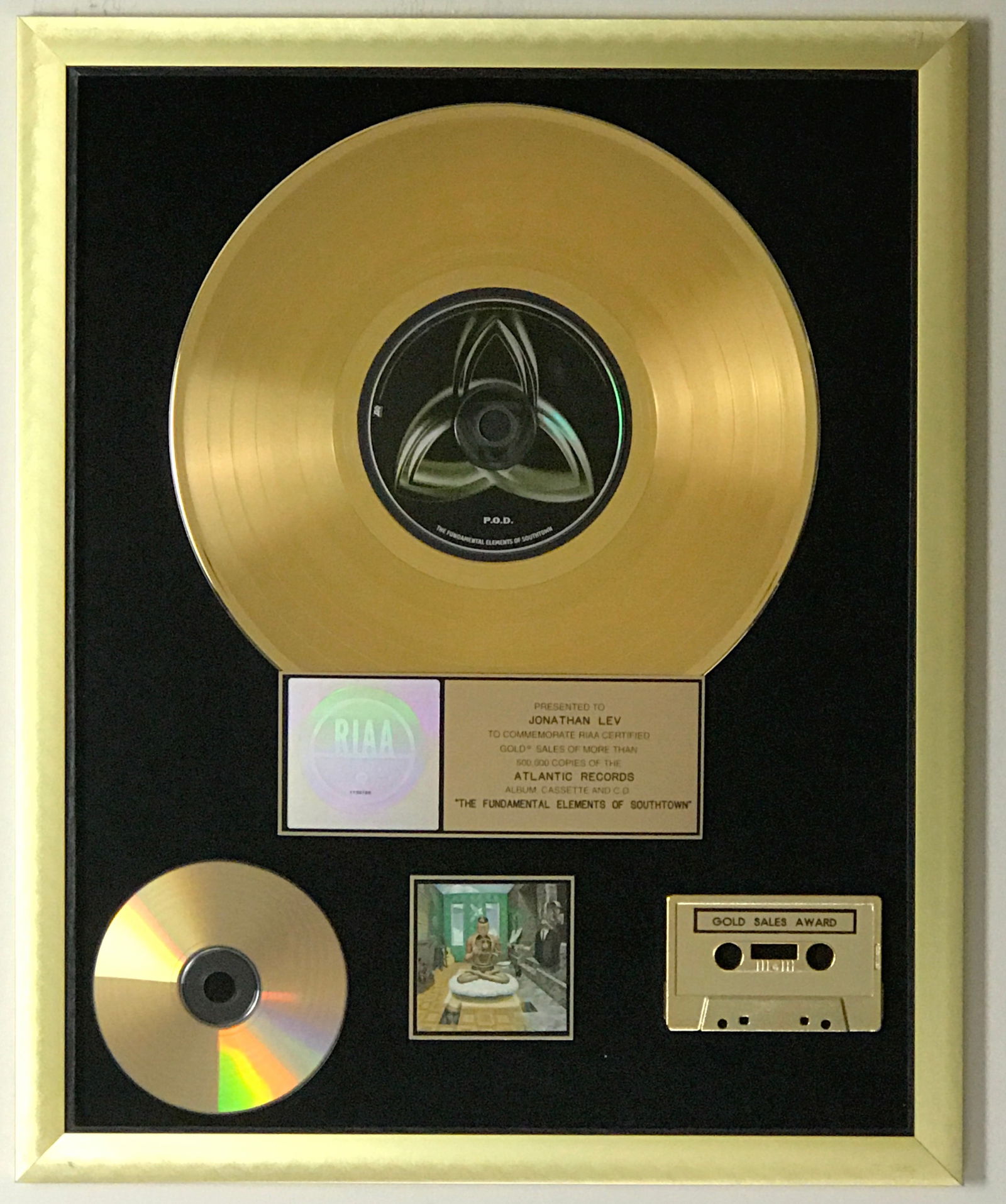 P.O.D. Fundamental Elements of Southtown RIAA Gold: RIAA Gold Album Award for P.O.D. album The Fundamental Elements of Southtown. The album was released on Aug. 24, 1999. The release was certified Gold