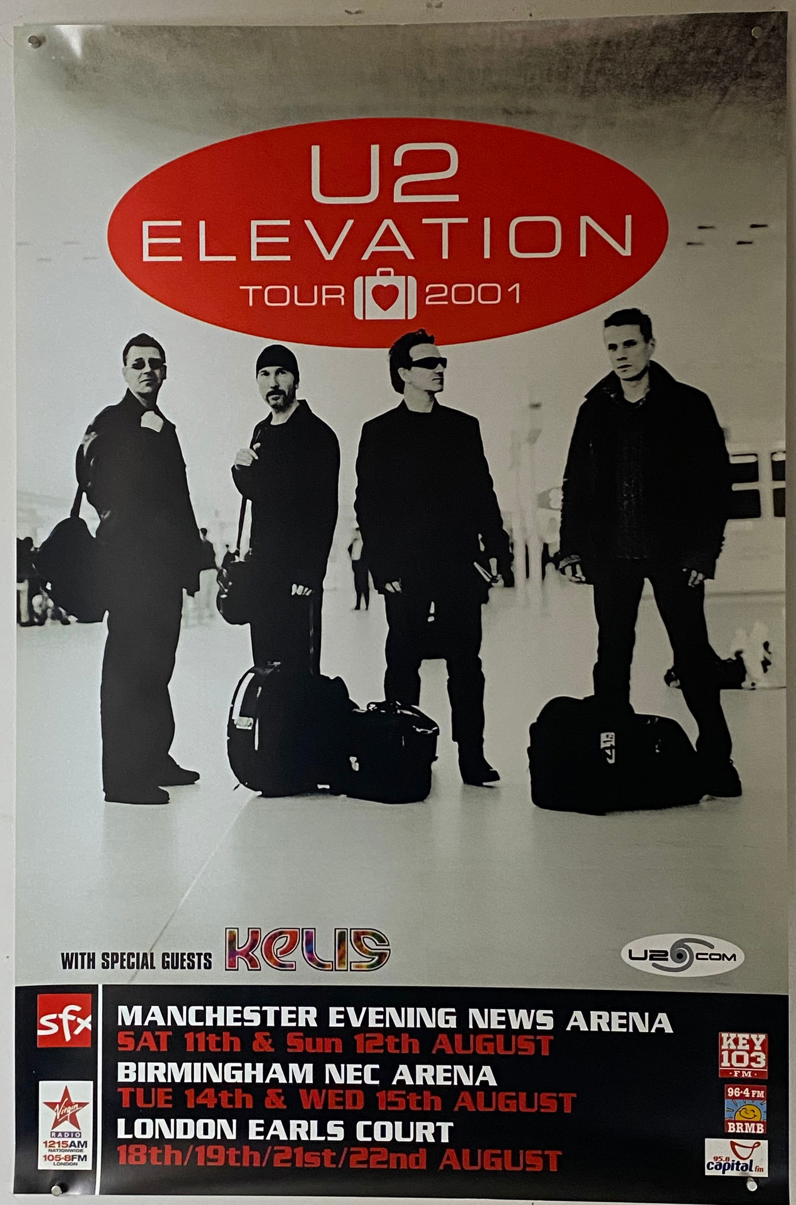 U2 Elevation 2001 Tour Poster (1 of 2)
