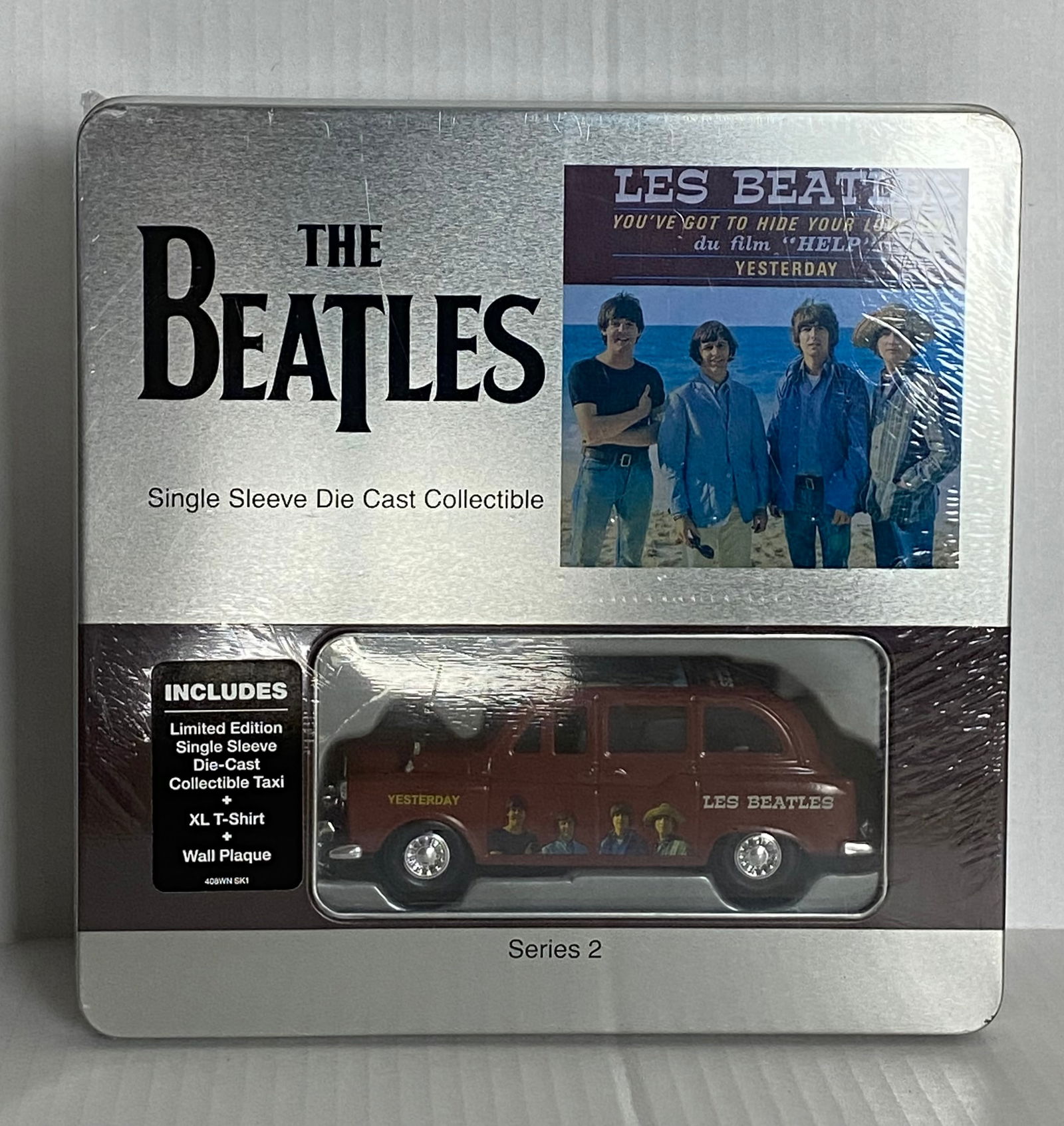 Beatles Single Sleeve Taxi w/ T-Shirt Plaque - You've Got to Hide Your Love Away NIB (1 of 4)