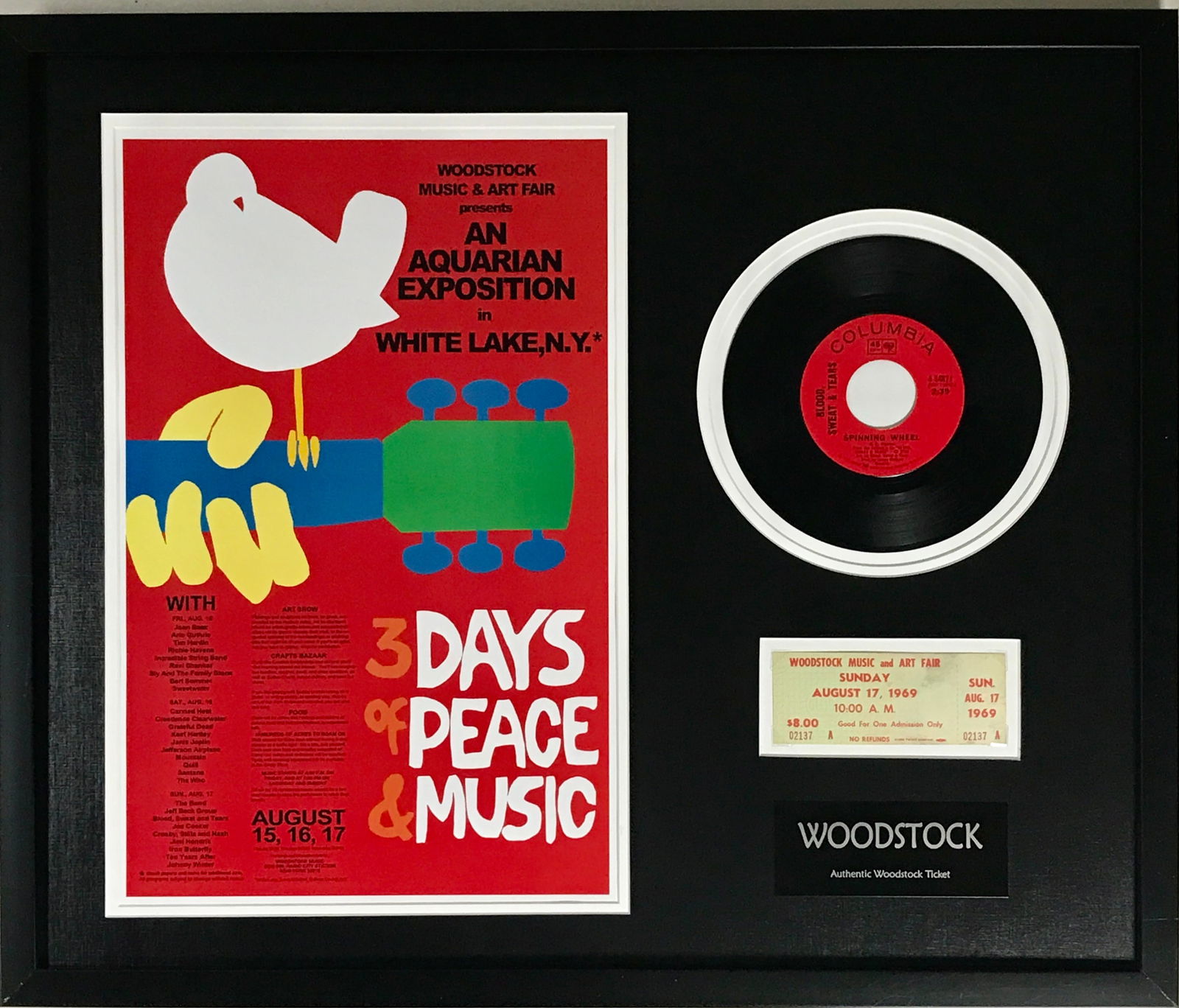 Woodstock Poster & Genuine Sunday Ticket Collage (1 of 5)