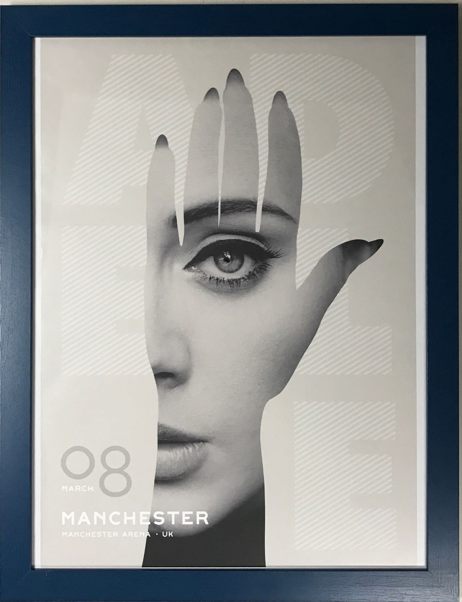 Adele Manchester UK Limited Edition 1/250 Poster - Framed (1 of 3)