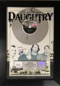 Daughtry Leave This Town RIAA Platinum Award