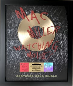 Mac Miller "Watching Movies" RIAA Gold Single Award
