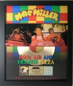 Mac Miller "Kool-Aid & Frozen Pizza" RIAA Gold Single Award