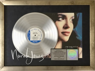 Norah Jones Come Away With Me RIAA Platinum Award