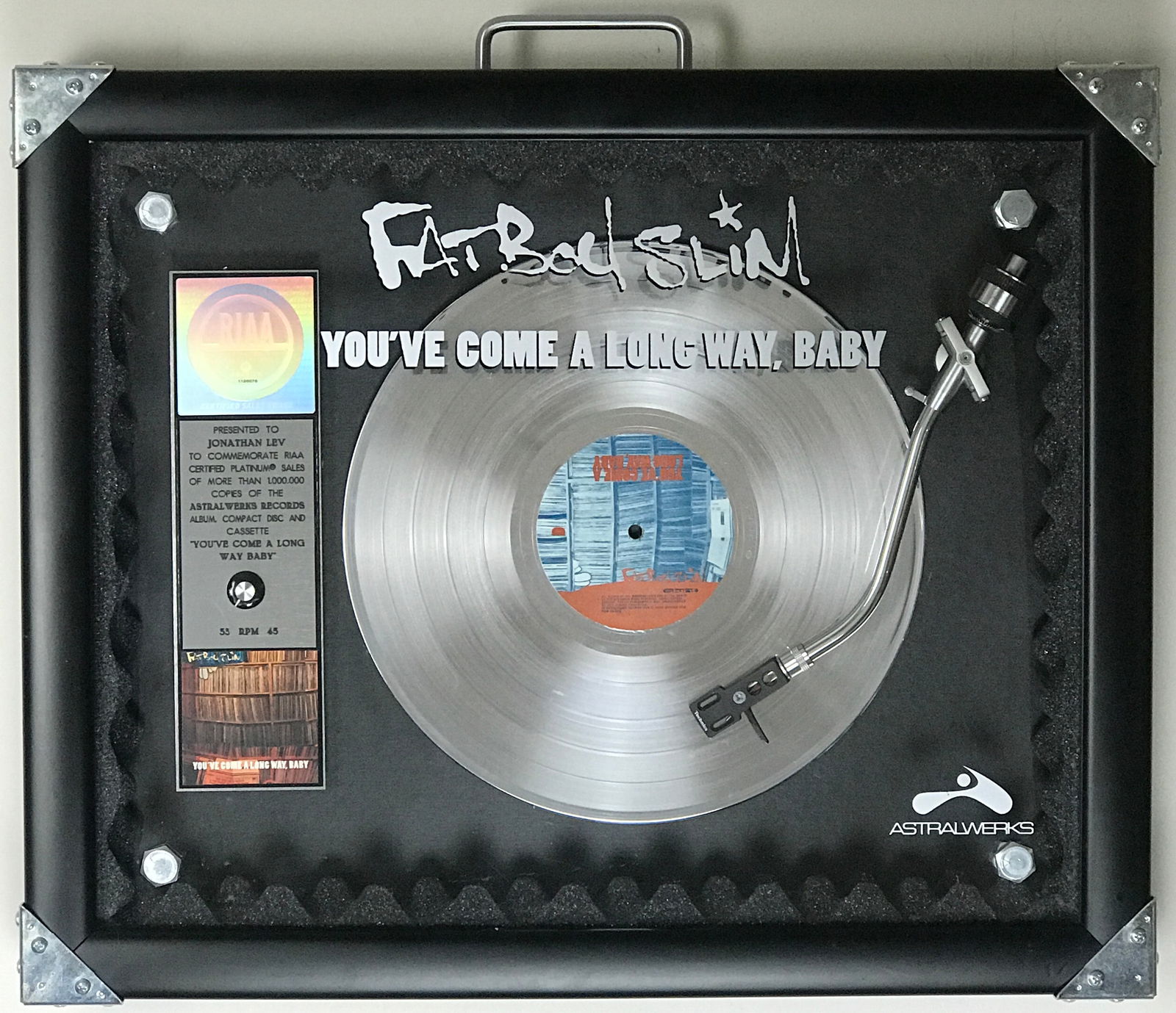 Fat Boy Slim You've Come A Long Way... RIAA Platinum (1 of 11)