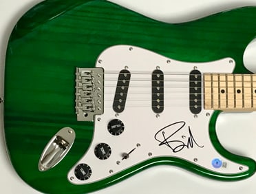 Green Day Billie Joe Armstrong Signed Guitar w/BAS COA
