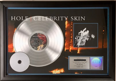 Hole Celebrity Skin RIAA Platinum Album Award