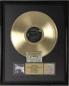 Autograph Sign In Please RIAA Gold LP Award