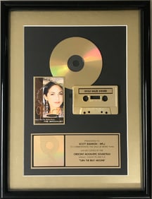 Gloria Estefan "Turn The Beat Around" RIAA Gold Single Award