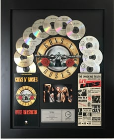 Guns N' Roses Combo Appetite For Destruction/ GNR Lies Geffen Records Award
