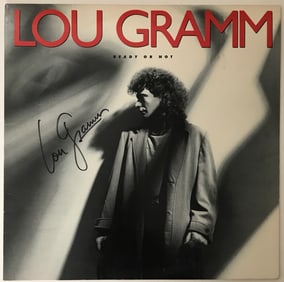Lou Gramm Ready Or Not LP signed by Lou Gramm w/BAS COA