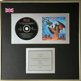 Meat Loaf Bat Out Of Hell II 1993 Virgin Records UK Award