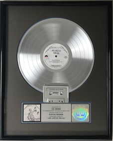 Metallica ...And Justice For All RIAA Platinum Album Award