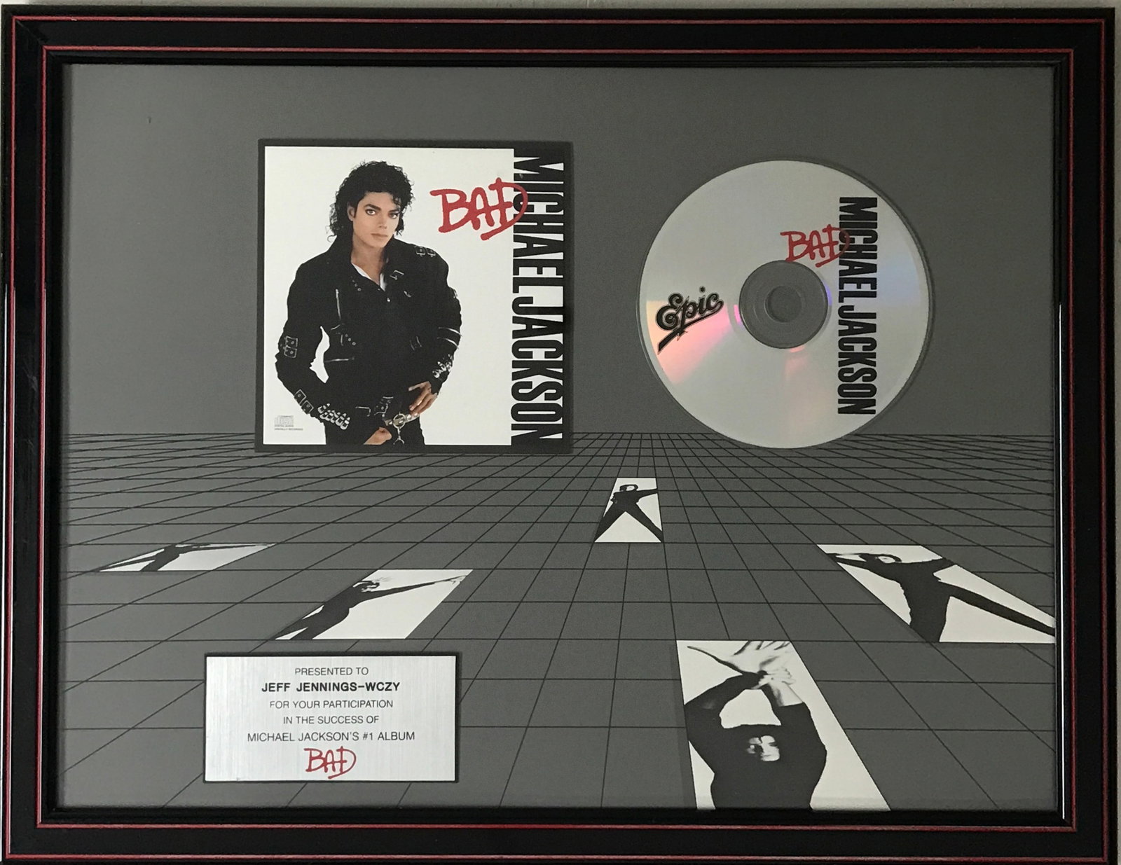 Michael Jackson Bad Epic Records Label Award (1 of 5)
