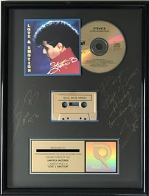 Stevie B Love & Emotion RIAA Gold Album Award signed by Stevie B