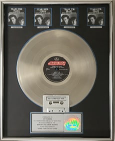 Tears For Fears Songs From The Big Chair RIAA 4x Multi-Platinum Album Award