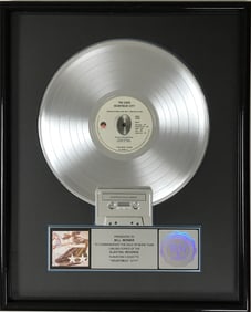 The Cars Heartbeat City RIAA Platinum LP Award