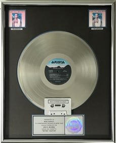Whitney Houston debut RIAA 2x Multi-Platinum Album Award