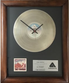 Al Stewart Time Passages 1979 Arista Records clock award