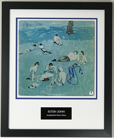 Elton John Blue Moves Album signed by Elton w/LOA