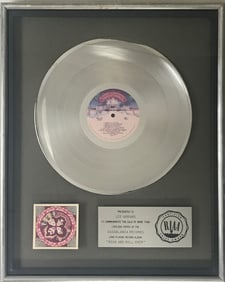KISS Rock And Roll Over RIAA Platinum LP Award