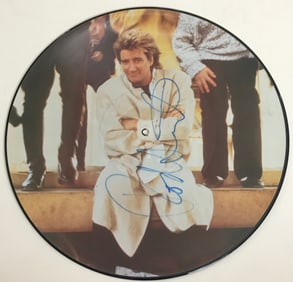 Rod Stewart Signed Picture Disc w/BAS COA