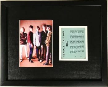 Rolling Stones Genuine 1964 Ticket Collage