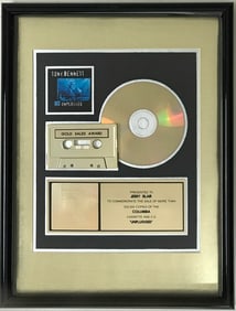 Tony Bennett MTV Unplugged RIAA Gold Award