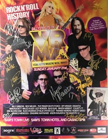 Winger, Cheap Trick, Poison, Blue Oyster Cult, Lizzy Borden +6 Signed Poster