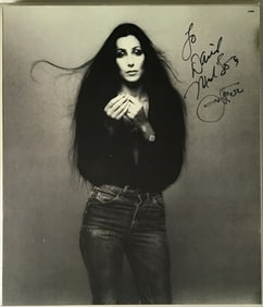 Cher 70s Photo Signed By Cher