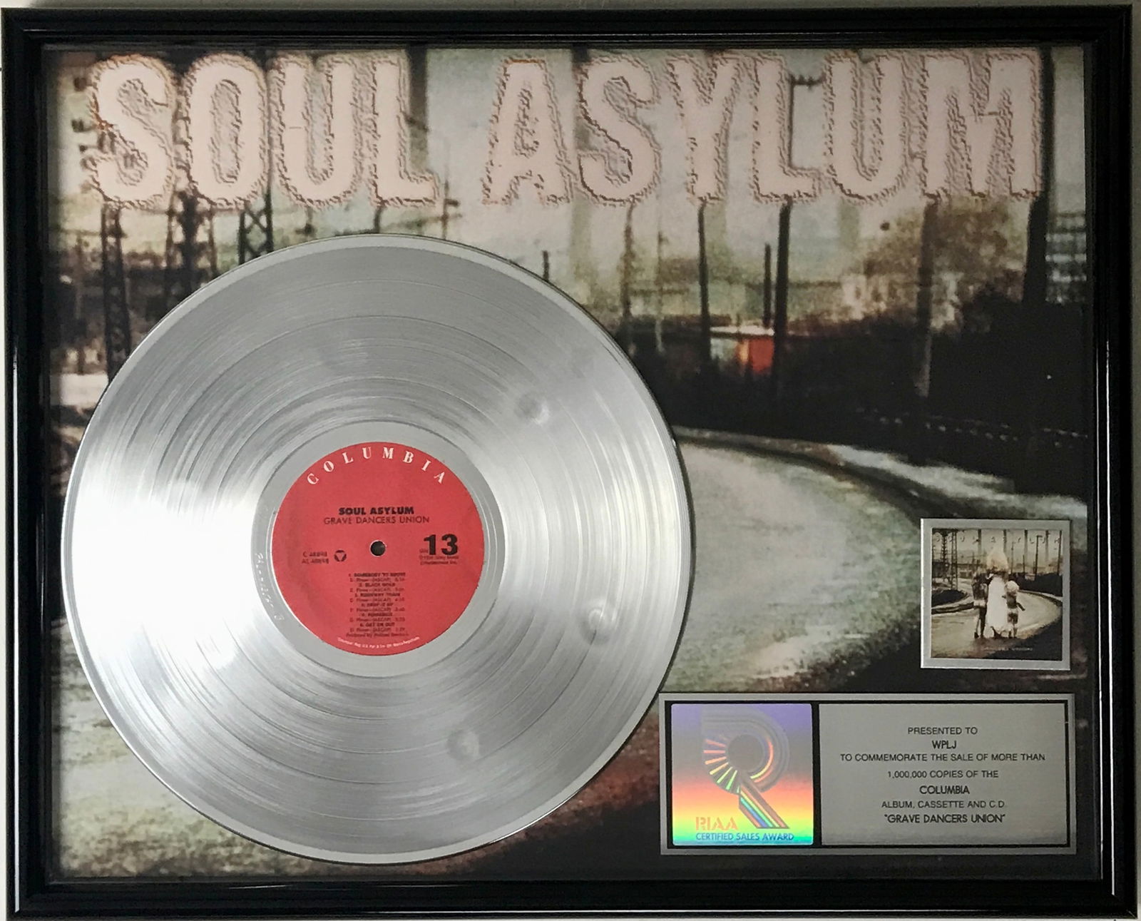 Soul Asylum Grave Dancer's Union RIAA Platinum Album Award (1 of 8)