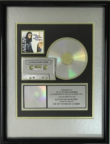 Aaliyah Age Ain't Nothin' But A Number RIAA Platinum Album Award