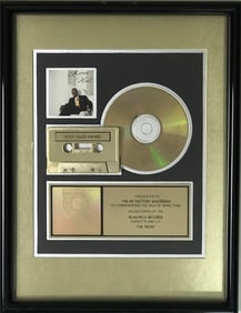 Aaron Hall The Truth RIAA Gold Album Award