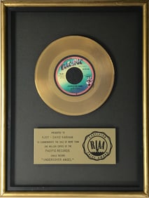 Alan O'Day "Undercover Angel" RIAA Gold Single Award