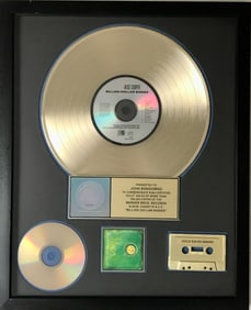 Alice Cooper Billion Dollar Babies RIAA Gold Album Award