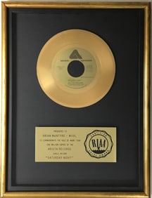 Bay City Rollers "Saturday Night" RIAA Gold 45 Award